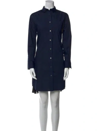 Pre-owned Sacai Mini Dress In Blue