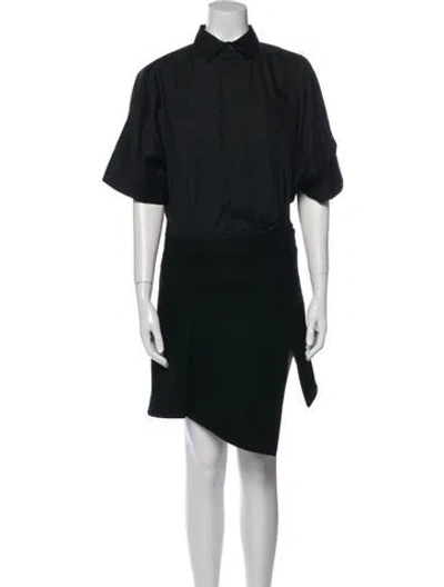 Pre-owned Sacai Mini Dress W/ Tags In Black