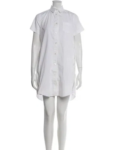 Pre-owned Sacai Mini Dress In White
