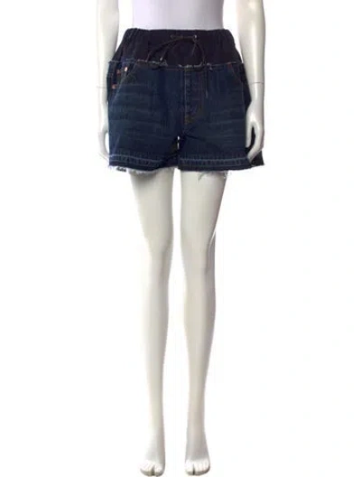 Pre-owned Sacai Mini Shorts In Blue