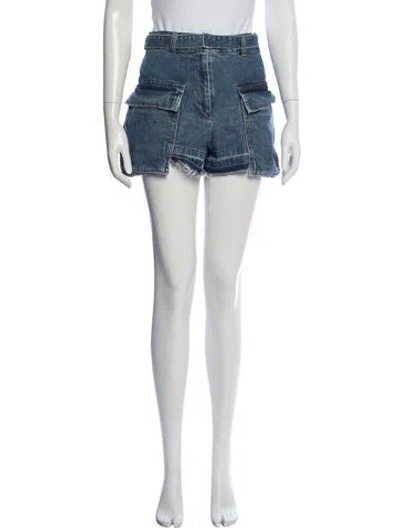 Pre-owned Sacai Mini Shorts In Blue