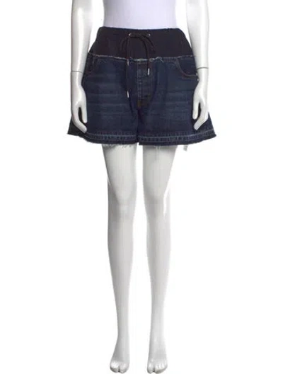 Pre-owned Sacai Mini Shorts In Blue
