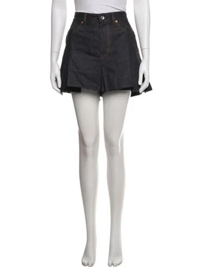 Pre-owned Sacai Mini Shorts In Blue