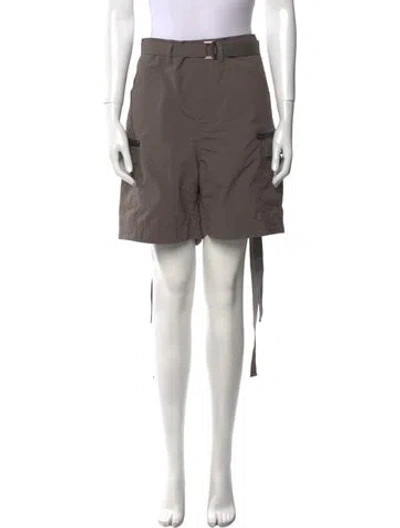 Pre-owned Sacai Mini Shorts In Gray