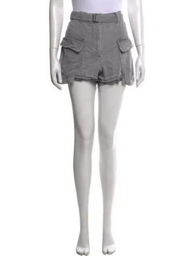 Pre-owned Sacai Mini Shorts In Grey