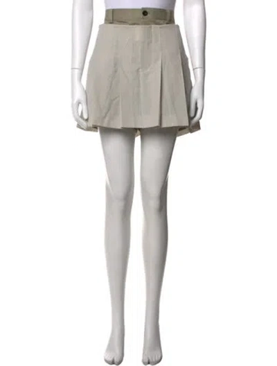 Pre-owned Sacai Mini Shorts In Neutrals