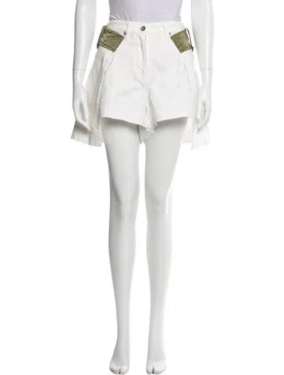 Pre-owned Sacai Mini Shorts In White