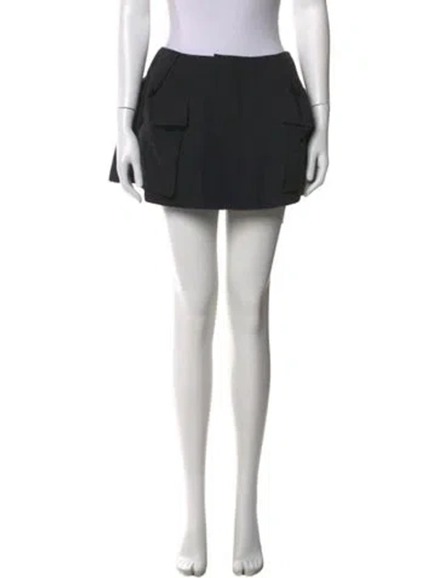 Pre-owned Sacai Mini Skirt In Black
