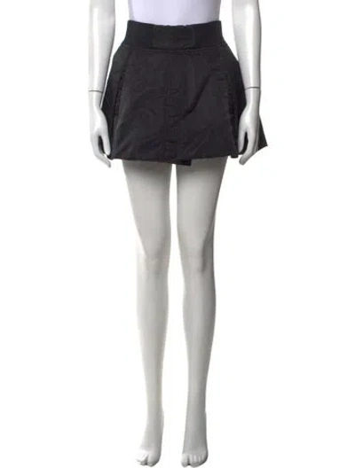 Pre-owned Sacai Mini Skirt In Black