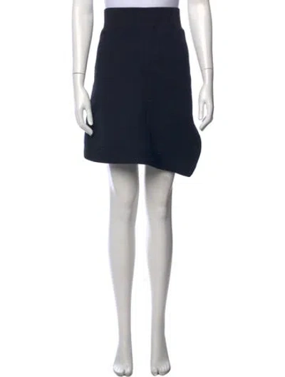 Pre-owned Sacai Mini Skirt In Blue