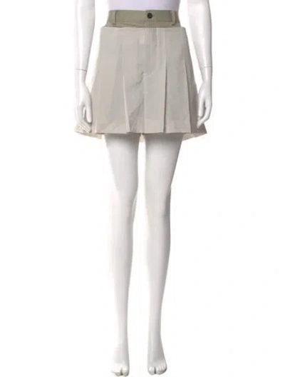 Pre-owned Sacai Mini Skirt In Gray