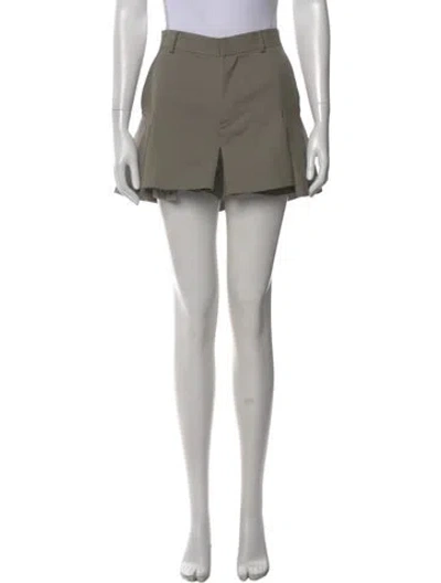 Pre-owned Sacai Mini Skirt In Green