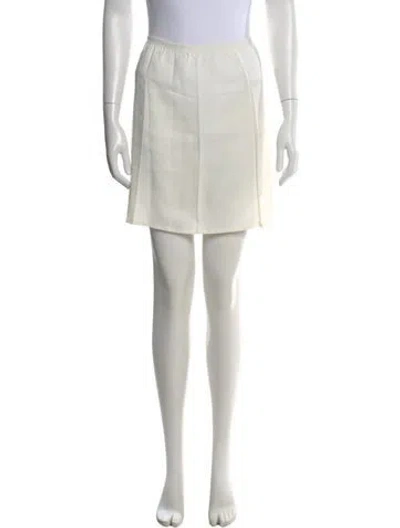 Pre-owned Sacai Mini Skirt In Neutral
