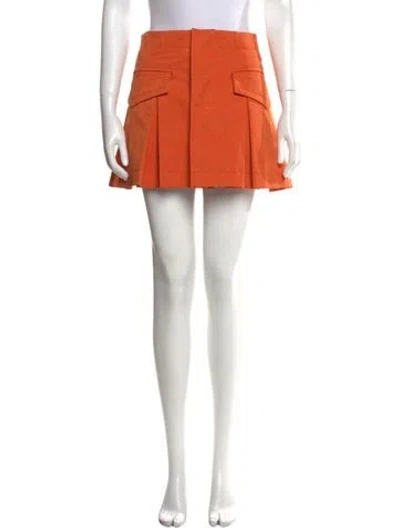 Pre-owned Sacai Mini Skirt In Orange