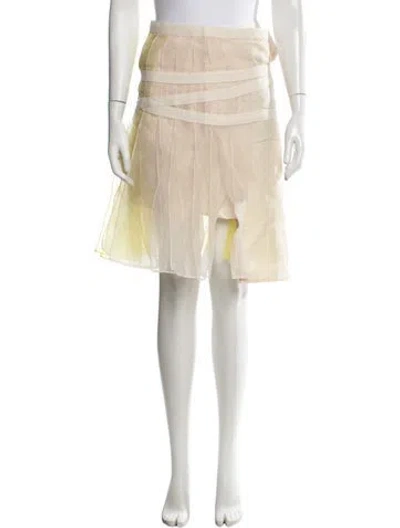 Pre-owned Sacai Mini Skirt W/ Tags In Neutrals