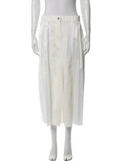 Pre-owned Sacai Mini Skirt In White