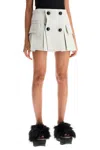 Sacai 'mini Skirt With Built-in In Grey