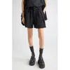 Sacai Mixed Media Denim & Tweed Shorts
