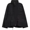 Sacai Black Suiting Bonding X Grosgrain Jacket In Black