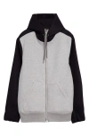 Sacai Sweaters In Light Grey/ Navy