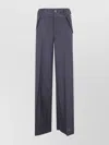 Sacai Mixed Suit Pants Featuring Wide Leg In Blue