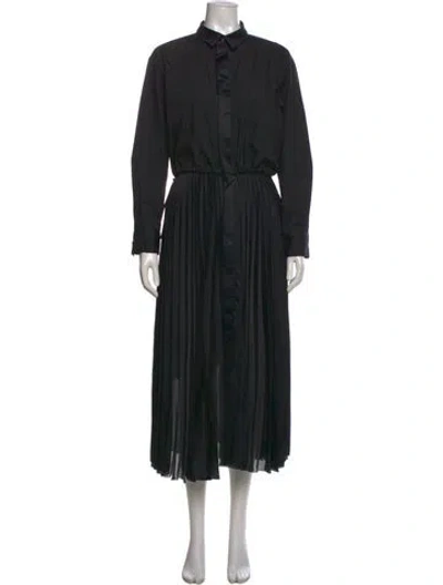 Pre-owned Sacai Mock Neck Long Dress In Multi
