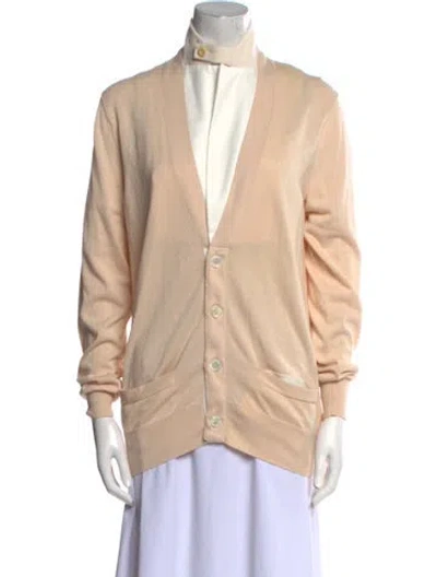 Pre-owned Sacai Mock Neck Sweater In Neutral