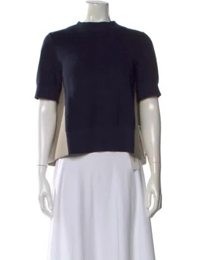 Pre-owned Sacai Mock Neck Sweater W/ Tags In Black