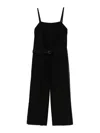 Sacai Double-faced Silk Cotton Jumpsuit In Black