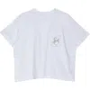Sacai Monogram Graphic T-shirt In White