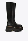 Sacai Tall Boots With Lug Sole And Platform In Black
