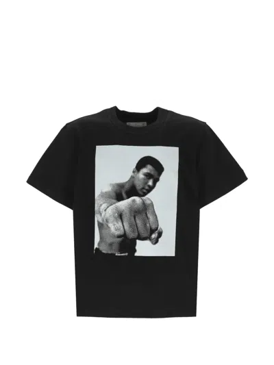 Sacai Muhammad Ali Graphic-print T-shirt In Black
