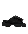 Sacai Multi-pocket Slides In Black