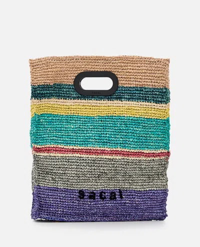 Sacai Multicolor Logo Tote