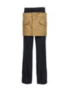 Sacai Multicolor Miniskirt Insert Pants In Multicolor