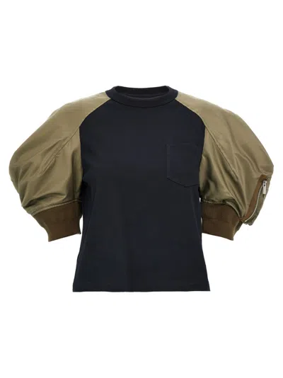 Sacai Multicolor Nylon Insert T-shirt
