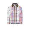 Sacai Check-pattern Zip-up Bomber Jacket In Multi