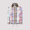 Sacai Check-pattern Zip-up Bomber Jacket In Multi