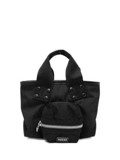 Sacai Multi-pocket Tote Bag In Red