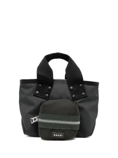 Sacai Multi-pocket Tote Bag In Red