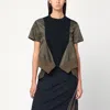 Sacai Cotton And Nylon T-shirt In Blue
