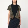 Sacai Cotton And Nylon T-shirt In Blue