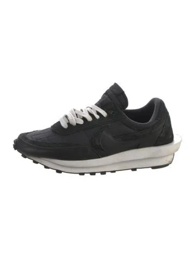 Pre-owned Sacai Nylon Athletic Sneakers In Black