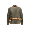 Sacai Womens Khaki Padded Relaxed-fit Shell Jacket Xl In Brown