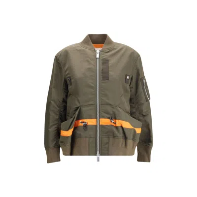 SACAI NYLON BOMBER JACKET