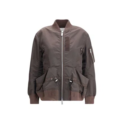 SACAI NYLON BOMBER JACKET