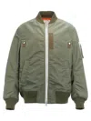 Sacai Khaki Nylon Twill Bomber Jacket