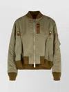 Sacai Nylon Bomber Jacket Front Pockets