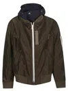 Sacai Nylon Bomber Jacket In Green