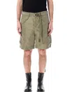 Sacai Belted Cargo Shorts In Lt Khaki